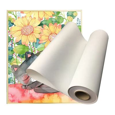 Artist Inkjet Printable Poly Cotton Canvas Roll For Large Format Printer