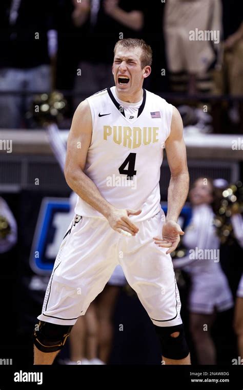 Purdue Forward Robbie Hummel Celebrates In The Second Half Of An Ncaa