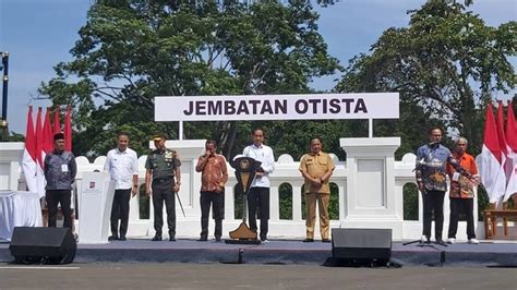 Jokowi Resmikan Jembatan Otista Bogor Kumparan