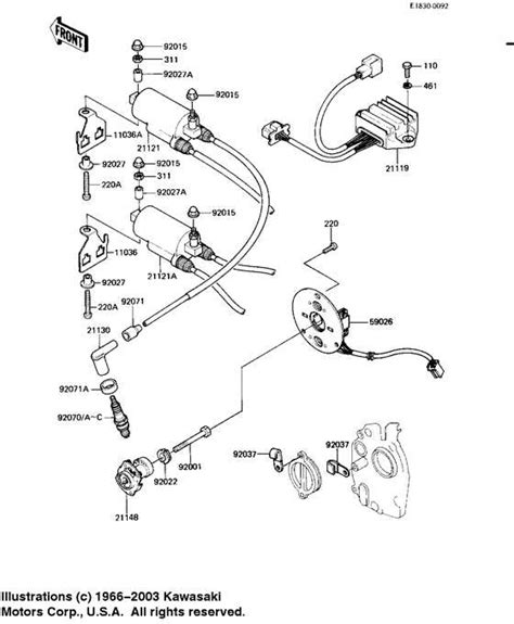 An Illustrated Guide To 1986 Kawasaki Bayou 300 Parts