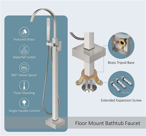 Floor Mount Freestanding Tub Fillers | Sanliv Sanitary Wares