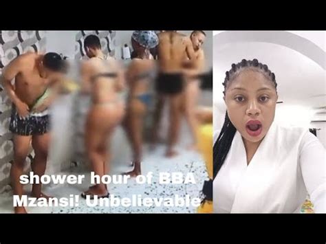 SHOWER HOUR MOMENT ON BBA MZANSI YouTube