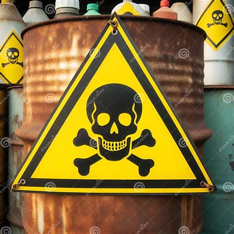 The Importance of Hazardous Waste Symbols, Generative AI. Stock Image ...