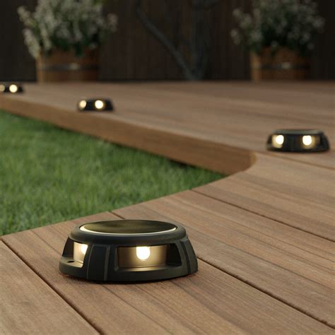 Tapdance Solar Decking Lights Set Of 2 Warm White Solar Lights