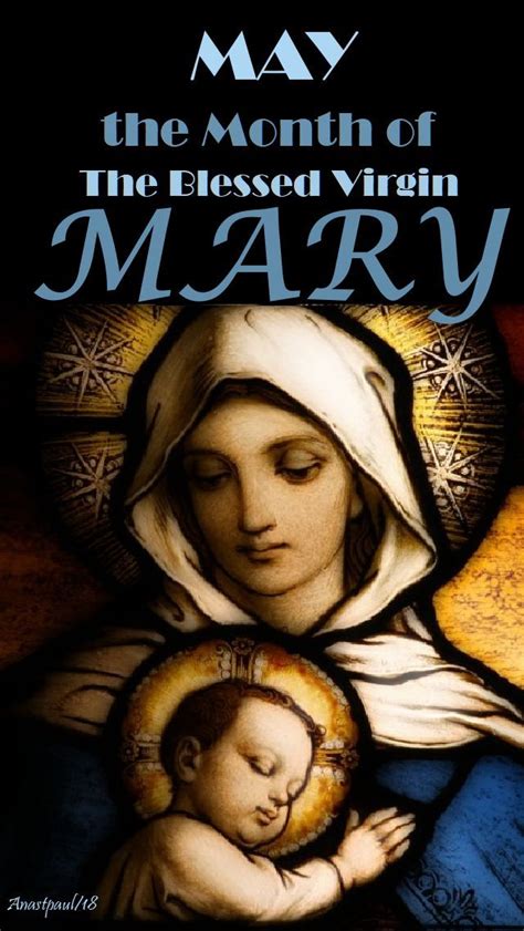 Thought For The Day 1 May Devotion For May The Month Of Mary Blessed Virgin Mary