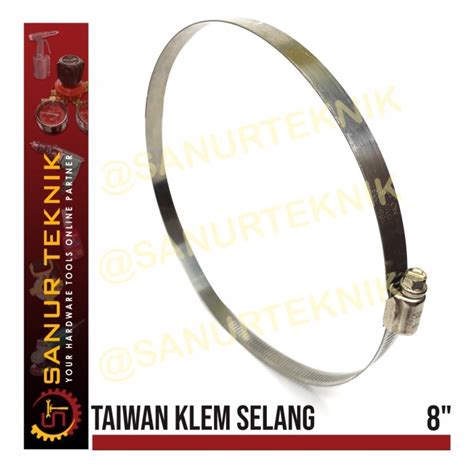 Jual Hose Clamp Klem Cincin Klem Selang 8 8in 8 In 8 Inch 8inch