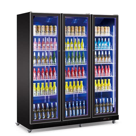 3 Doors Vertical Beer Drink Cooler Commercial Refrigeration Equipment