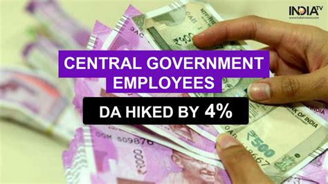 Good News For Central Govt Employees Da Hiked By Per Cent India Tv