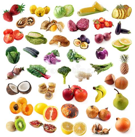 Healthy Food Fruits And Vegetables Stock Image Image Of Background