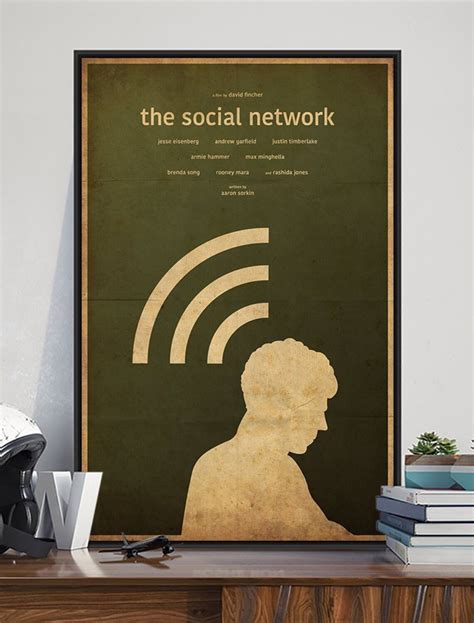 THE SOCIAL NETWORK Poster Minimalist Movie Posters Facebook | Etsy