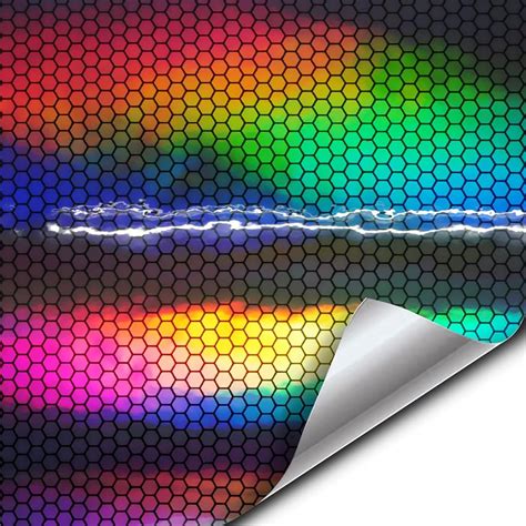 Amazon Vvivid Black Holographic Chrome Vinyl Wrap Rainbow Finish