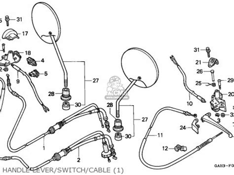 Honda SK50M DIO 1993 P CANADA Parts Lists And Schematics