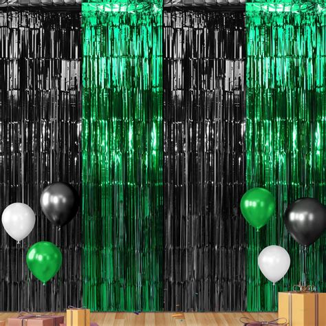 3pack 3 3ft X 6 6ft Graduation Foil Fringe Curtain