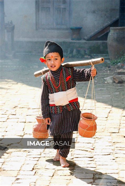 Newari dress - buy images of Nepal, stock photography Nepal