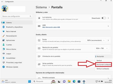 Como Girar La Pantalla Del Ordenador En Windows