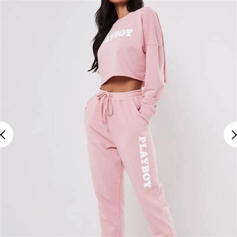 Full Pink Playboy Tracksuit From Miss Guided Can Depop