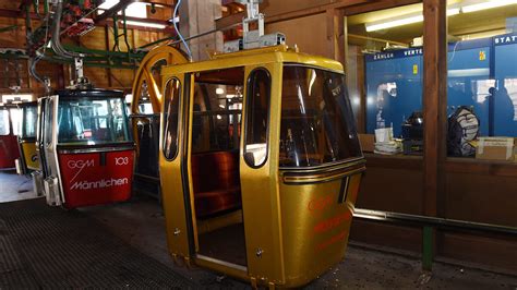 Letzte Fahrt Mit Der Alten Gondelbahn Grindelwald M Nnlichen Jungfrau Ch