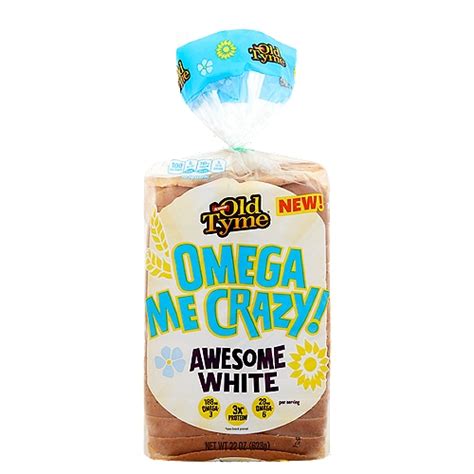 Schmidt Old Tyme Omega Me Crazy Awesome White Bread 22 Oz Shoprite