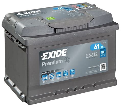 Batteria Auto Exide 61 Ah 600A 12V Ricambi Auto SMC