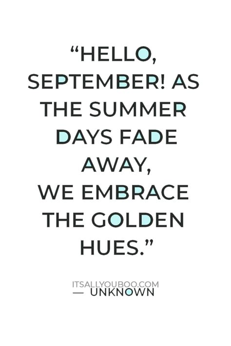 87 Hello September Quotes to Welcome the First Month of Fall