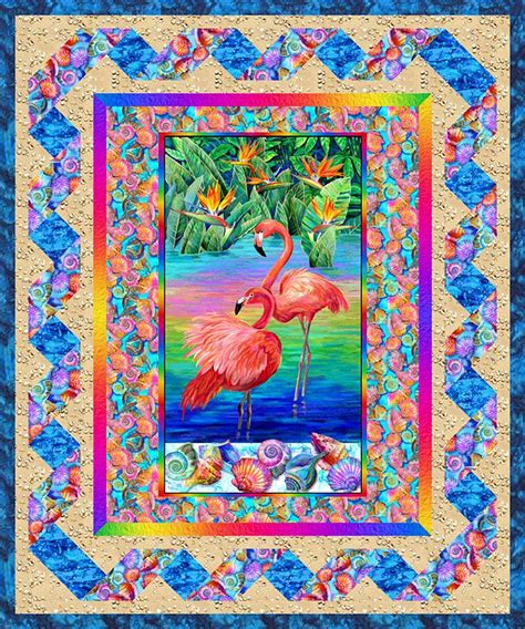 Free Equilter Pattern Fabulous Flamingos Equilter Blog Bargello