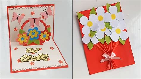 Handmade Mothers Day Card Mothers Day Pop Up Card Making Idea