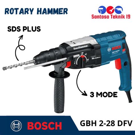 Jual BOSCH Rotary Hammer GBH 2 28 DFV 850W Mesin Bor Beton Listrik