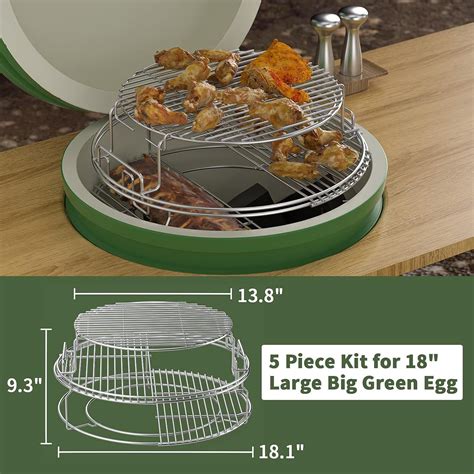 Eggspander Kit 5 Piece Removable Expansion Rack Cooking For Large Big