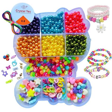 Kit Mi Anga Infantil P Fazer Pulseira Colar Estojo Mi Angas Magia