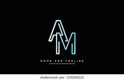 Alphabet Letters Monogram Logo Ma Stock Vector Royalty Free