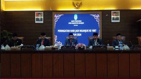 DPRD Nganjuk Gelar Rapat Paripurna Peringatan Hari Jadi Nganjuk Ke 1087