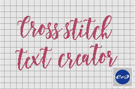 Cross Stitch Text That Reads Cross Stitch The Creator