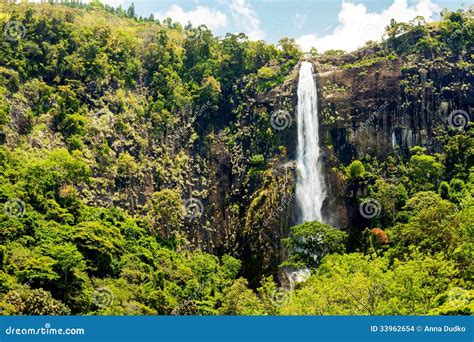 Bambarakanda Ella, the Tallest Waterfall Stock Photo - Image of asian ...