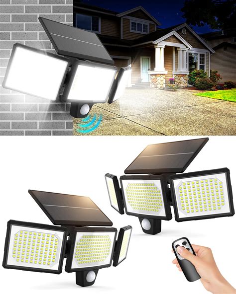 TORCHSTAR LED Solar Motion Lights, Wireless Outdoor Wall Lights ...