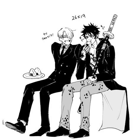 Law X Sanji One Piece Sanji Vinsmoke And Trafalgar Law Hot