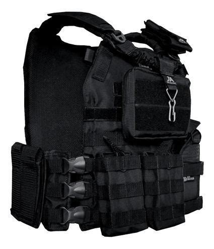 Colete Tático Modular Plate Carrier Engate 8 Peças Preto J A Rio