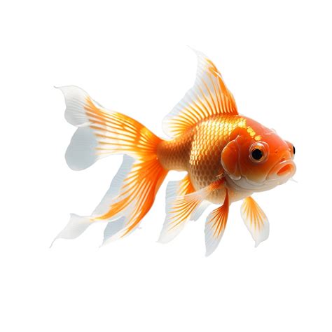 Goldfish Isolated On 3d Render Illustration Goldfish Isolated 3d