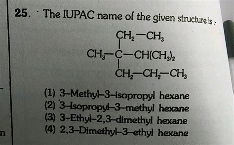 3 Ethyl 4 Methyl Hexane Amongst The Following Is