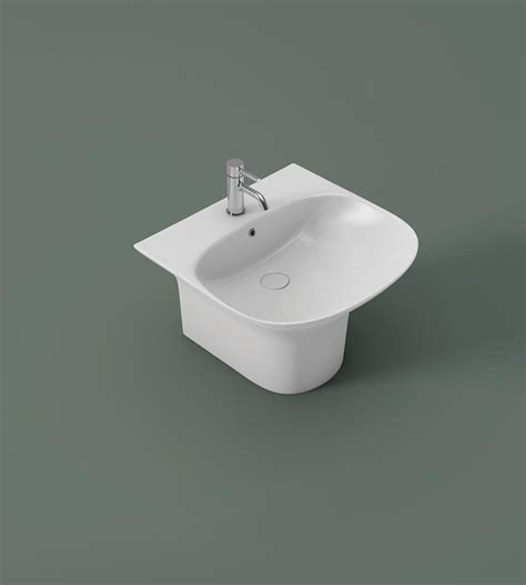 Aqutop Wall Mounted Ceramic Washbasin Wash Basin Type Counter Top