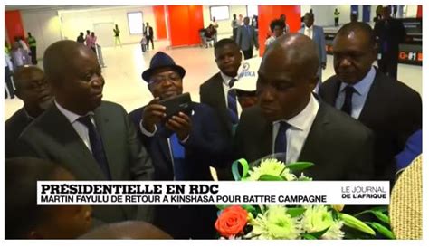 Pr Sidentielle En Rdc Martin Fayulu De Retour Kinshasa Pour Battre