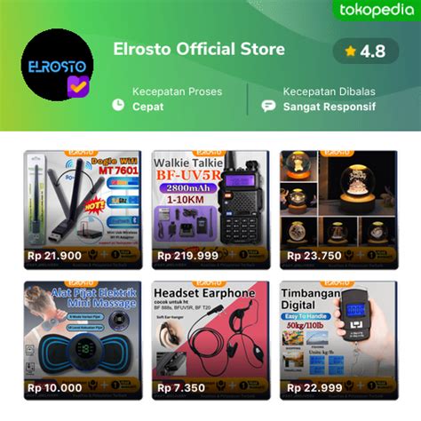 Elrosto Official Store Produk Resmi And Terlengkap Gopaylater Cicil 0