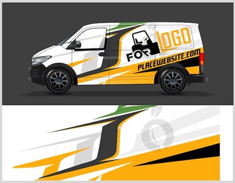 Premium Vector Van Wrap Livery Design Ready Print Wrap Design