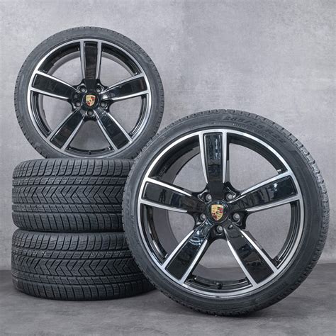 Original Porsche Cayenne Rims 22 Inch 9Y3 Winter Wheels Winter Tires