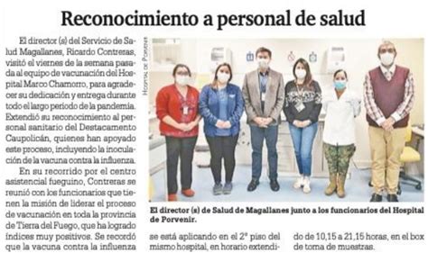 Salud Magallanes On Twitter En Laprensaustral Destacan Visita De