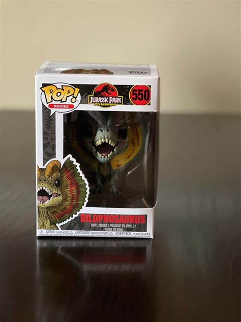 Funko Pop DILOPHOSAURUS 550 Jurassic Park 25th Anniversary Vinyl Figure