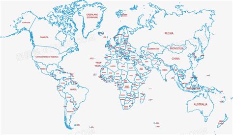 矢量手绘世界地图图片免费下载png素材编号z62i76w51图精灵