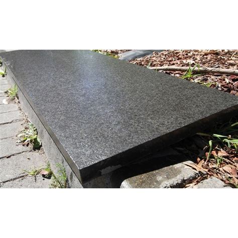 Diamond Black Step Tread Flamed Granite Size X X