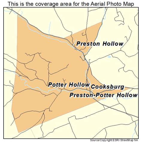 Aerial Photography Map Of Preston Potter Hollow Ny New York