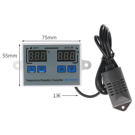 XK W1099 Dual Digital Egg Incubator Temperature Humidity Controller ...