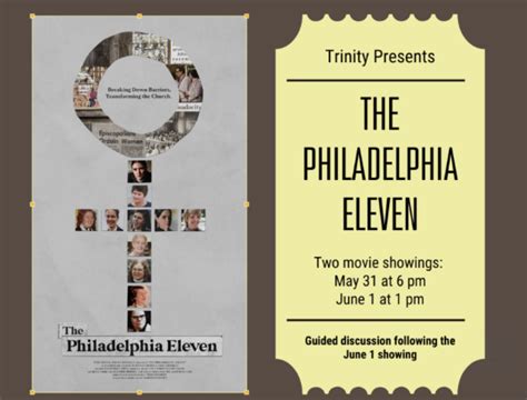 Film The Philadelphia Eleven At Trinity Episcopal Church Friday